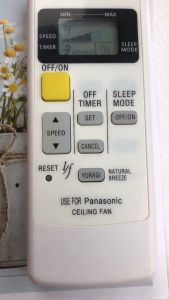 Remote điều khiển quạt trần 5 cánh Panasonic dùng cho các mã F-56 F-60 F-70 F-8 F-409-Hàng tốtmới 100%-Tặng kèm pin