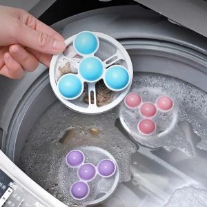 Washing Machine Hair Filter Cleaning Mesh Bag / Floating Pet Hair Lint Mesh Remover Pouch / Laundry Washing Machine Lint Catcher