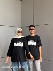 kaos couple oversize aldira terbaru