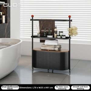 GUDE | Multi-functional Bathroom Storage Rack Towel and Laundry Basket