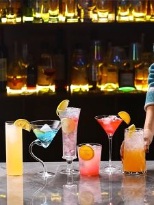 Bộ Ly Thủy Tinh Uống Nước Ép/Sinh Tố/Phíu - Thiết Kế Dáng Vuông Sang Trọng