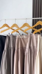 YEPPUOUTFIT - Nanda Skirt | Basic Bawahan Rok Panjang Muslim Adem Nyaman Girly Outfit Hijab Style