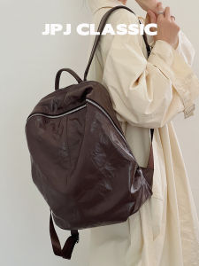 jpj | JPJClassic Womens Large Capacity Leather Backpack Casual Travel Computer Bag Fashionable Multi-Functional Shoulder Bag