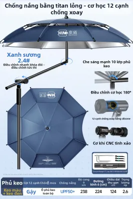 Ô Dù Chống Nắng Toàn Diện Cho Đi Cá