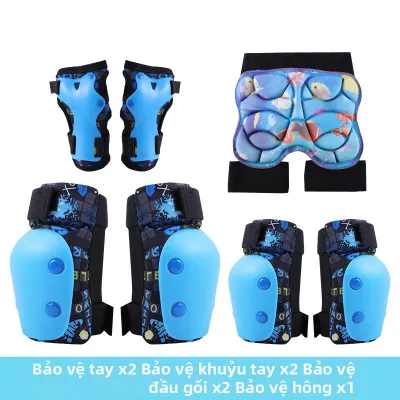 KAIXINBINGTUAN | Bộ Bảo Vệ An Toàn Cho Bé Đi Patin Đạp Xe Gồm Mũ