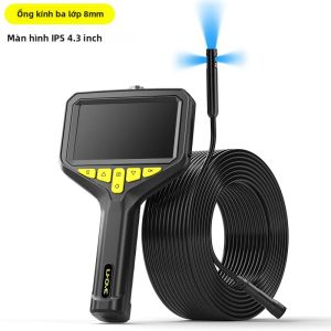 Máy Nội Soi Cầm Tay Với Camera HD 1080P Tự Động Lấy Nét 4.3 Camera Kiểm Tra Đơn/kép/ba Đầu Pin Rời Chụp Ảnh Ô Tô