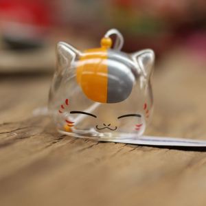 Minimalist Modern Teacher Cat Wind Chime Glass Decoration Creativity Birthday Gift for Womens Bedroom