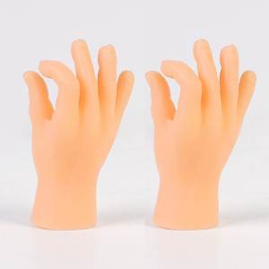 Tiktok Same Style Cat Petting Small Hand Finger Stall Mini Trick Funny Cat Toy Net Red Weird Funny Finger Doll Cat Toy