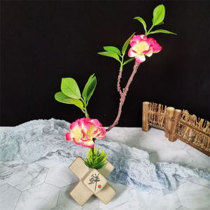Decorative Plate Accessories for Creative Plating and Table Decoration Faux Flowers