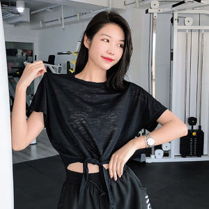 Exercise Mesh Blouse Womens Loose Breathable Cooldry Quick-Drying Dance Yoga Running Fitness Top Short Sleeve