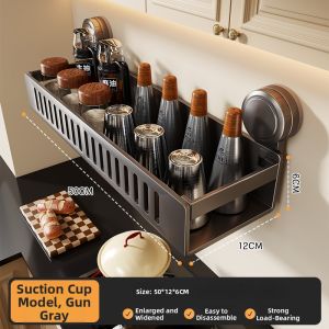 evesigar | Wall-mounted Multi-functional Condiment Shelf