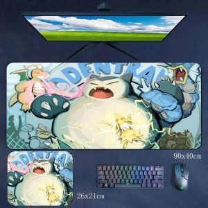 Multi-size Cute Pokémon Snorlax Animal Print Rubber Mouse Pad Large Size Non-slip and Dirt-resistant Student Writing Desk Mat