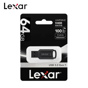 Lexar V400 USB 3.2 Flash Drive 32GB 64GB 128GB High Speed Pen Drive Memory Stick for Laptop PC Computer
