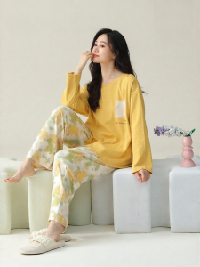 THREEGUN | Soft Cotton Womens Pajama Set