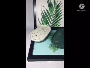 khay đựng cốc đánh răng khay sứ vân cẩm thạch cao cấp đựng đồ nhà tắm trang sức mĩ phẩm nến thơm cho khách sạn homestay thẩm mỹ viện spa sang trọng