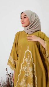 Kaftan Ratu Premium Rayon Super Jumbo Busui Dress Nyaman Panjang Tebal