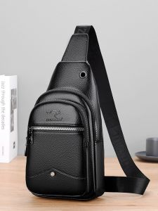 Fashion Chest Bag Men 2024 New Arrival Business Shoulder Bag Casual Backpack Large Capacity Chest Cross Body Bag Tide