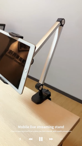 ArmFlex Pro Phone Tablet Holder Arm Mount for Desk Table 360 Rotating Universal Adjustable Stand Articulating Clamp On