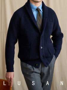 Áo Kardigan Knit Phong Cách Đi Làm Ấm Áp Vintage Cho Nam