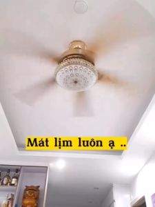 Quạt Trần Đèn Quạt Trần 5 Cánh 52KSI 6 Cấp Độ Gió 3 Chế Độ Đèn Điều Khiển Từ Xa [Động cơ DC inverter-100% lõi đồng]