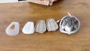 6200 N95 Grade Gas Mask Dust Chemical Mask Dual Filter Industrial Gas Mask Safety Work Painting Respirator