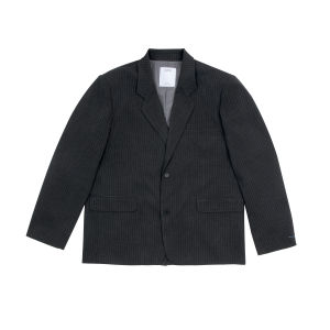 Chemist Creations Retro Striped Suit Jacket Loose Fit Casual Style Youthful Trend Four Seasons Long Sleeve Button Closure