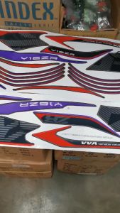 YAMAHA Y16ZR V1 V2 Body Cover Set Coverset Sticker Strike Stripe Y16 Y Suku 2024 - Yellow Blue Silver Purple
