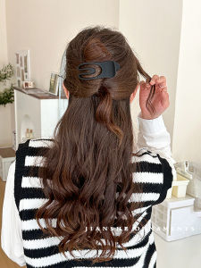 Minimalist Easiest for Match Frosted Hair Clip Female Summer Outwear Back Head Updo Hair Claw Short Hair Duckbill Clip Sub Hair Clip Headdress