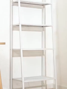 Book Shelf Metal shelf 4 Tier Storage LERBERG Style Organizer Rack Nordic Minimalist Corner Shelves