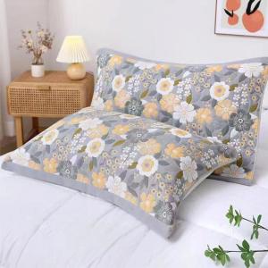 Khăn Trải Giường Cotton Nguyên Chất Cao Cấp 2025 Mẫu Mới Sáu Lớp Vải Cotton Dùng Cho Mọi Mùa Chất Lượng Cao Dùng Tại Nhà Một Cặp