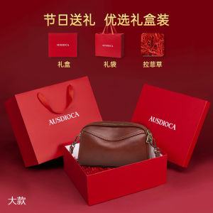 Fashionable Mini Leather Crossbody Bag for Women 2025 New Style Handbag with Phone Pocket Top Layer Cowhide Soft Zipper Closure