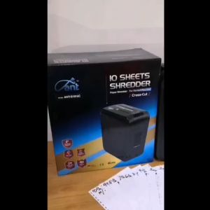 PAPER SHREDDER MACHINES CROSS CUT 10PCS 15LITTERS WITH 1YEARS WARRANTY ANT PAPER SHREDDER ANT-S1015C
