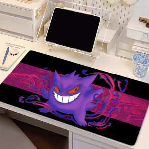 Bandai | Mouse Pad P-Pokemon Gengar Professional ESports Game Players Speed Lock Edge Rubber Game Extended Desk Mat Mousepad Keyboard Mat