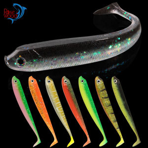 RoseWood Rubber Fish Fake Bait Soft Fishing Lure 7.5cm 9.5cm12.5cm Swimbait Shad Paddle Tail Wobbler Bass Pike Trout Pesca Peche