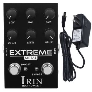 IRIN | IRIN AN-42 Cực Kim Loại Phơ Guitar Hiệu Ứng Thấp Trung Bình Cao Tăng Cường Nút Điều Khiển Đàn Guitar Điện Phụ Kiện Hợp Kim Nhôm Đen