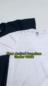 Kaos Lengan Pendek Baju Olahraga Pria Polos Hitam Short Sleeve Men Sport Shirt Dry Fit Gym Fitness Running Workout Jogging Training Lari