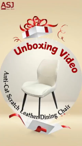 2 Units Set _Modern Design Anti-Cat Scratch Leather Dining Chair / Leisure Chair - D2