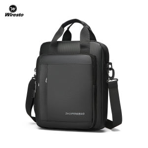 Wiresto Mens Shoulder Bag Business Briefcase Large Capacity Leisure Bag Waterproof Crossbody Bag Multi Functional Portable Shoulder Bag Messenger Bags Fashion Anti-Scratch Bag Sling Bag