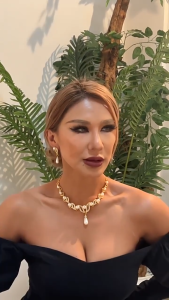 Necklace + earrings pearl jewelry set for women original wedding party jewelry grand dress collocation