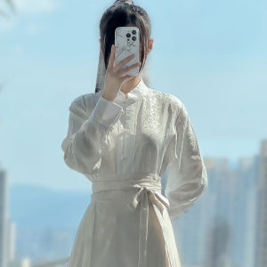 เสื้อเชิ้ตสไตล์จีนใหม่ปรับแต่งอย่างหรูหรา ปกตั้ง กระดุมด้านหน้า เสื้อท่อนบน สําหรับการเดินทางทุกวัน แฟชั่นแห่งชาติระดับไฮเอนด์ ผู้หญิง ฤดูใบไม้ร่วง