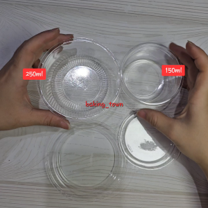 10pcs - 150ml/250ml Gelas KOREAN Dessert Box Cup Kotak Mika Kue Puding Tiramisu Gelato Ice Cream Cup