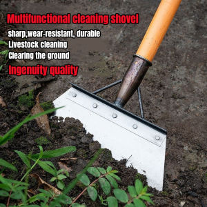 Multifunctional Cleaning ShovelAll-Steel Flat ShovelWeed Scraper Shovel for Gardening Digging