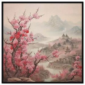 Tranh Treo Tường Canvas Tranh Tết Hoa Đào tranh dán tường CGI-68