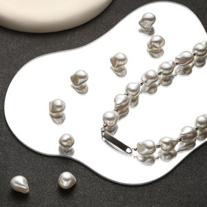 Big Baroque Irregular ABS Pearls Straight Holes Beads DIY Jewelry Accessories Handmade Fitting