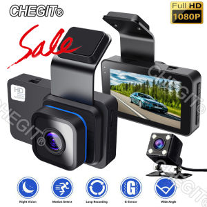 2Channels Car DVR 1080P Dash Cam for Cars 1Lens Video Recorder Front and Rear View Camera for Vehicle Black Box Car accessories
