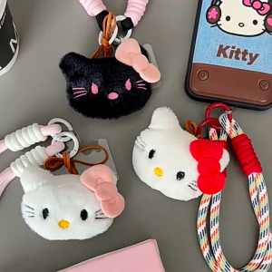 EchoBliss เชือกห้อยตุ๊กตาลูกแมวน่ารักจี้ตกแต่งกระเป๋าหนังสือเครื่องประดับแมทช์ลุคง่าย