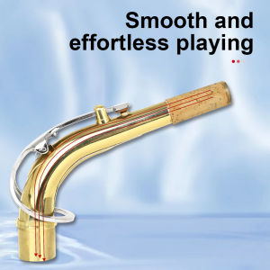 IRIN | Alto Saxophone Curved Neck Brass Gold Silver Dual Color Replacement Parts For Alto Saxophone Woodwind Musical Instruments