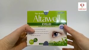 Gạc vệ sinh mắt Altawell Eyelid làm sạch và giảm các kích ứng mắt bờ mi với chiết xuất trà xanh (Hộp 20 gạc)