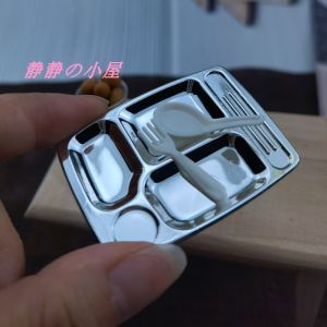 Dollhouse Doll House Accessories Miniature Candy Toy Play House Toy Mini Artificial Student Meal Basin Lunch Box