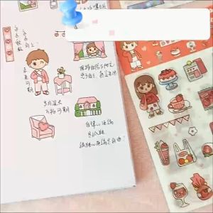 Sticker Dekorasi Diary DIY Cute Little Girl SS0008
